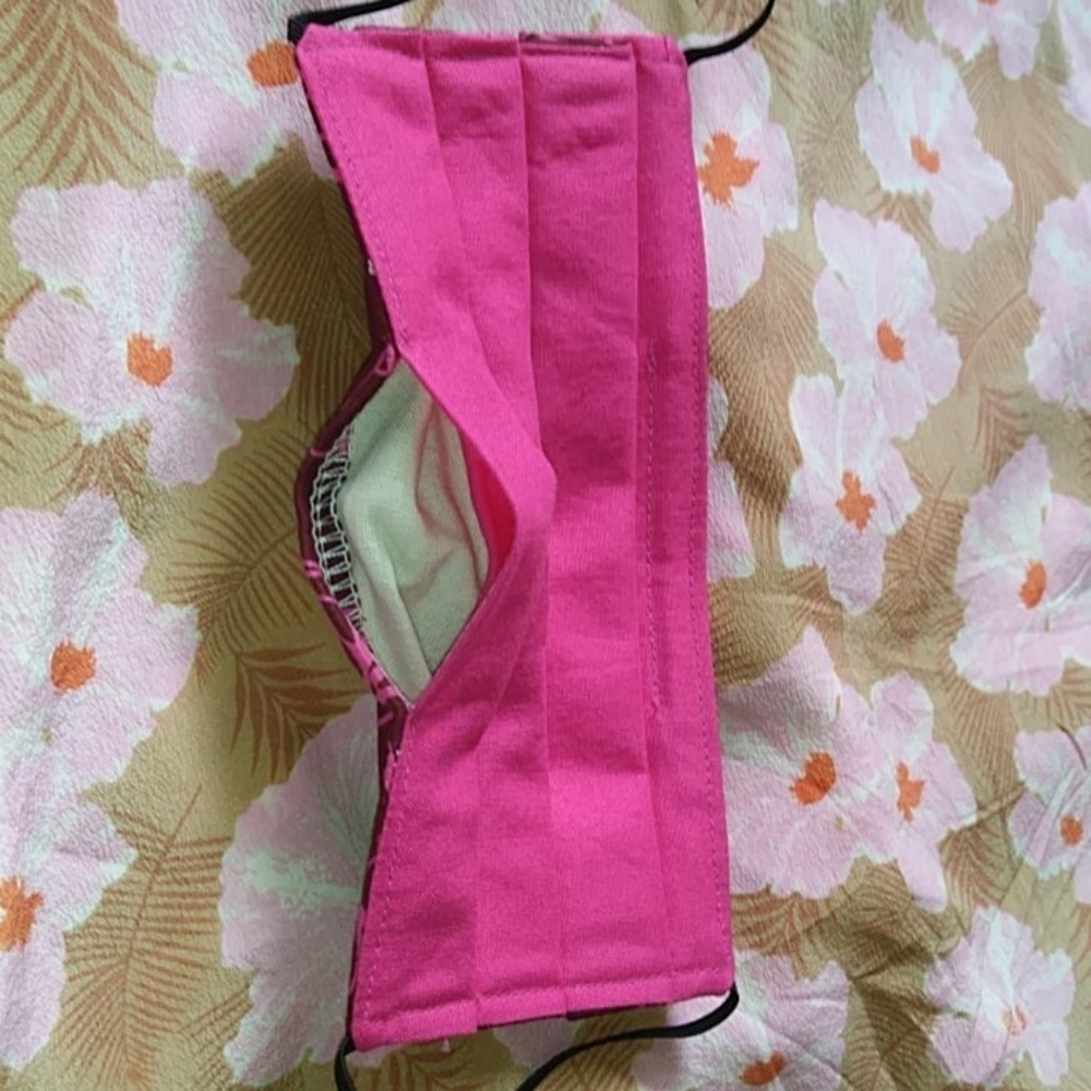 Acacia Neon Paradise custom cloth face mask swimwear kapa purple pink hi… - Picture 3 of 6